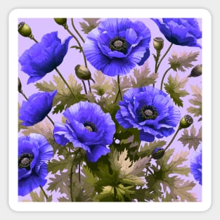 Poppy Flower Sticker